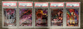 The Five Elders One Piece OP13 Special Alternate Art 3 PSA 10's, 2 PSA 9's Sequential Set of 5